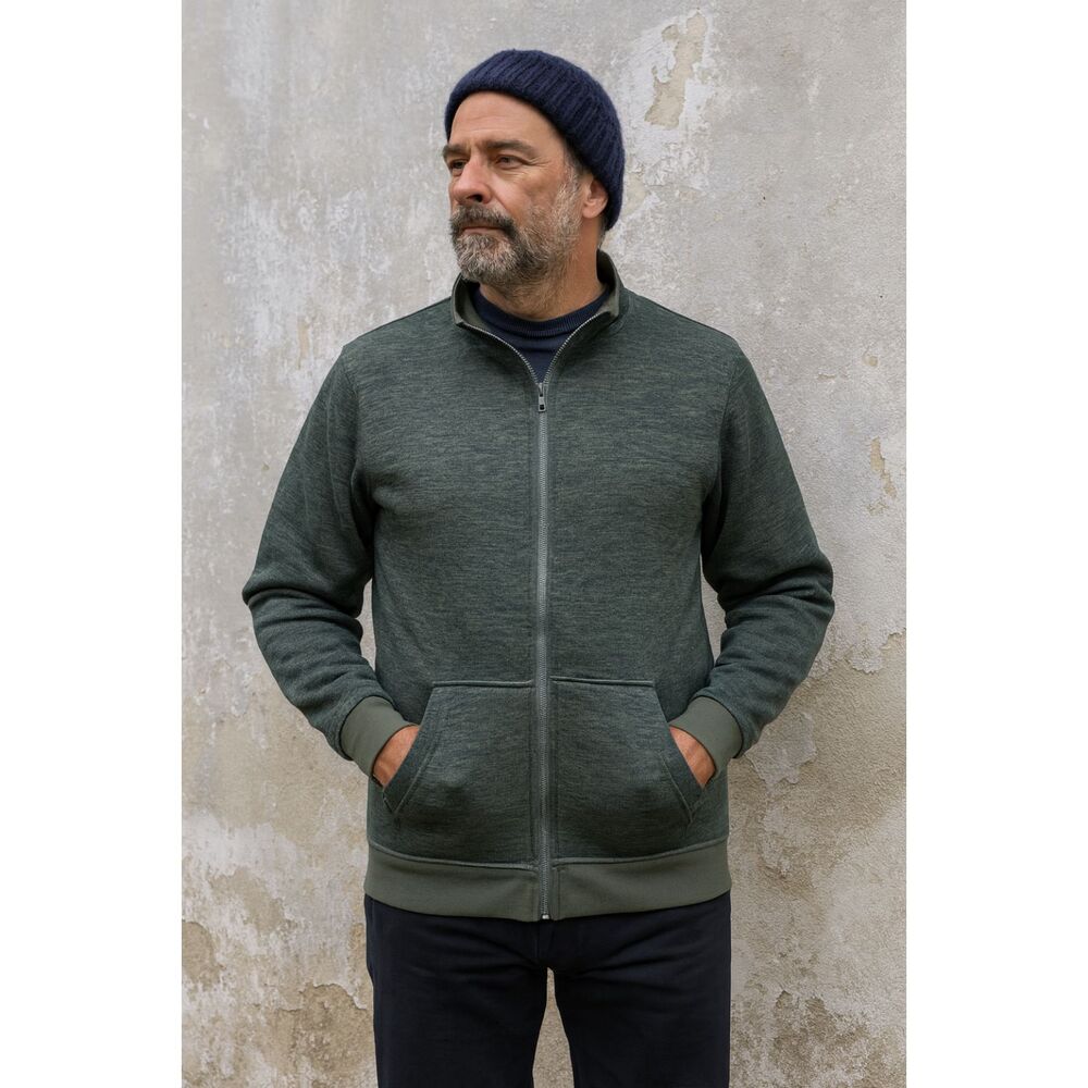 Arthur Beale Green Full Zip Golf Pullover Sweatshirt Top   Mens Size Large